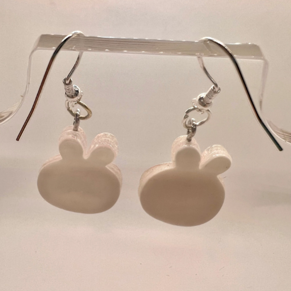 Bunny Rabbit Earrings - Easter Earrings - Farm Earrings - Animal Earrings - Picture 4 of 9